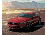 Zuty - Quadro A Diamante - Mustang, 40X50 Cm, Fuori Tela Su Telaio