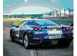 Zuty - Quadro Diamante - Auto Blu Sportiva Ferrari, 40X50 Cm, Senza Cornice E Senza Tela Chiusa
