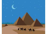 Zuty - Quadro Con Diamante - Piramide Egitto, 40X50 Cm, Fuori Tela Su Telaio