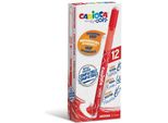 Carioca 43039/03 Penna Gel Penna In Gel Con Cappuccio Medio Rosso 12 Pz