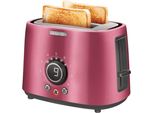 Sencor Sts 6054RD Tostapane Elettrico, 1000W, 2 Fori, Tostatura/Sbrinamento Di Pane Congelato, 9 Livelli Di Intensità Di Doratura