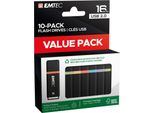 Emtec K100 Unità Flash Usb 16 Gb Usb Tipo A 2.0 Nero, Multicolore