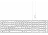 Satechi STC0132A Tastiera Estesa In Alluminio Con Cavo Usb Layout Usa Silver