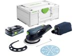 Festool Etsc 2 150-Basic Levigatrice Eccentrica A Batteria 18 V 150 Mm Brushless + 1X Batteria 4,0 Ah + Systainer - Senza Caricabatteria