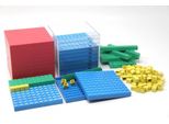 Wissner® Aktiv Lernen Giocattolo Per L'apprendimento Sistema Aritmetico Set 1000 Numeri (132 Pezzi), Maths Re-Plastic®
