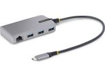Startech.Com Hub USB-C Con Etherenet A 3 Porte - 3X Porte USB-A, Gigabit Ethernet RJ45, Usb 3.0 5Gbps, Alimentazione Tramite Bus, Cavo Lungo 30 Cm - Adattatore Hub Usb Type-C Portatile Con Gbe