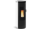 La Nordica Amika Stufa Libera Installazione Pellet Nero, Bianco
