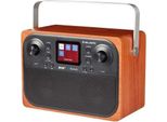 New Majestic RT-197 Dab Orologio Digitale Nero, Legno