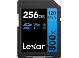 Lexar 256GB Scheda Di Memoria Sdxc Lexar UHS-I 800X Nero Blu