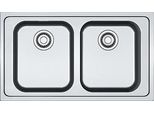 Lavello Smart Franke Srx 620-86 2 Vasche Ad Incasso Rettangolare Inox Satinato