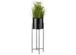 Howhomely | Portafiori - Nero - Altezza 75 Cm - Metallo - Per Casa E Balcone - Con Vaso
