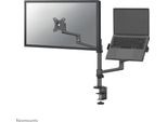 Neomounts DS20-425BL2 Braccio Per Monitor Con Supporto Per Laptop 17-27" - Risparmio Di Spazio"