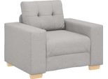Vidaxl Poltrona Divano Grigio Nuvola 100X78X80 Cm Tessuto