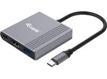 Equip Dock 3-1 USB-C->HDMI, USB-A, 100W USB-C 0,25M