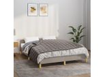 The Living Store Coperta Pesata Grigia 152X203 Cm 11 Kg Tessuto