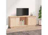The Living Store Mobile Tv 110,5X35X44 Cm In Legno Di Pino Massiccio