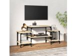 The Living Store Mobile Tv Rovere Sonoma 117X35X52 Cm Materiale Legno