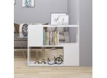 The Living Store Mobile Tv Bianco 80X24X63 Cm Materiale Legno