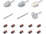 Beurer Set Di Accessori Di Ricambio Compatibile Con Il Dispositivo Mp 52, 6 Accessori Per Manicure E Pedicure In Zaffiro E Feltro, Per Mani E Piedi Curati