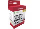 Canon PG-545XL X2 /CL-546XL Multi Pack - Confezione Da 3 Pezzi - Alta Resa - Nero, Colore (Ciano, Magenta, Giallo) - Originale
