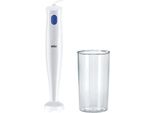 Braun Multiquick 1 Mq 10.001P Wh 0,6 L Frullatore Ad Immersione 450 W Blu, Bianco