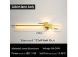 Lampada Da Parete A Led, Versione Color Oro, Lunghezza 122 Cm, Oro 122 Cm, Luce Tricolore