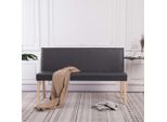 The Living Store Panca 139,5 Cm Similcuoio Grigia