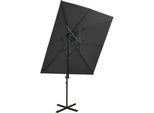 The Living Store Ampel Ombrello Con Ventilazione Antracite 250X250 Cm