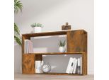 Vidaxl Libreria In Rovere Affumicato 100X24X63 Cm Materiale A Base Di Legno - Libreria - Scaffali Per Libri - Divisorio Per Ambienti - Libreria