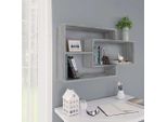 The Living Store Scaffale A Muro Grigio Sonoma 104X20X58,5 Cm Materiale In Legno