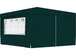 The Living Store Tenda Professionale Per Feste Con Pareti Laterali 4×4 M Verde 90 G/M²