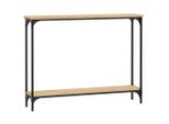Tavolo Consolle Rovere Sonoma 100X22,5X75 Cm Materiale A Base Di Legno