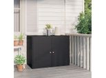 The Living Store Mobile Da Giardino Nero 100X55,5X80 Cm Poly Rattan