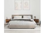 The Living Store Comodini Da Parete 2 Pz. Aspetto Rovere Marrone 41,5X36X28 Cm