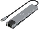 Ewent EW1146 Replicatore Di Porte E Docking Station Per Laptop Cablato Usb 3.2 Gen 1 (3.1 Gen 1) Type-C Grigio