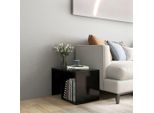 The Living Store Tavolino Nero 59X36X38 Cm In Materiale Ligneo