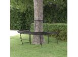 The Living Store Panca Ad Albero Semicircolare Ø159 Cm In Acciaio Nero
