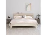 The Living Store Comodini Hamar 2 Pz. Grigio Chiaro 40X35X44,5 Cm In Legno Massiccio