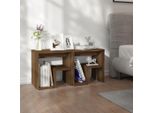 The Living Store Comodini 2 Pz. Materiale In Legno Effetto Rovere Marrone 40X30X40 Cm