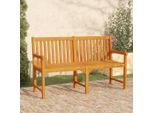 The Living Store Panca Da Giardino 150 Cm In Legno Massiccio Di Acacia