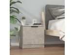 The Living Store Comodino Grigio Cemento 40X39X40 Cm