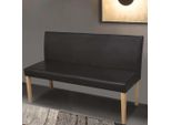 The Living Store Panca 139,5 Cm In Pelle Finta Marrone Scuro
