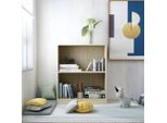 The Living Store Libreria Rovere Sonoma 60X24X74,5 Cm Materiale In Legno