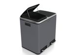 Cestino A Pedale Karat Felix Sistema Di Separazione Grigio Scuro 2 X 30 Litri (60 Litri)