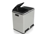Cestino A Pedale Karat Felix Sistema Di Separazione Bianco 2 X 15 Litri (30 Litri)