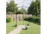 The Living Store Arco Da Giardino Nero Ø180X255 Cm In Acciaio