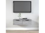 The Living Store Armadio A Muro Grigio Sonoma 68X30X20 Cm Materiale Legno