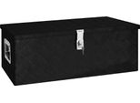 The Living Store Contenitore Nero 80X39X30 Cm Alluminio