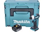 Avvitatore A Impulsi A Batteria Makita Dtd 157 F1J 18 V 140 Nm 1/4" Brushless + 1X Batteria Ricaricabile 3,0 Ah + Makpac - Senza Caricabatterie"
