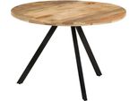 The Living Store Tavolo Da Pranzo 110X75 Cm In Legno Massiccio Di Mango